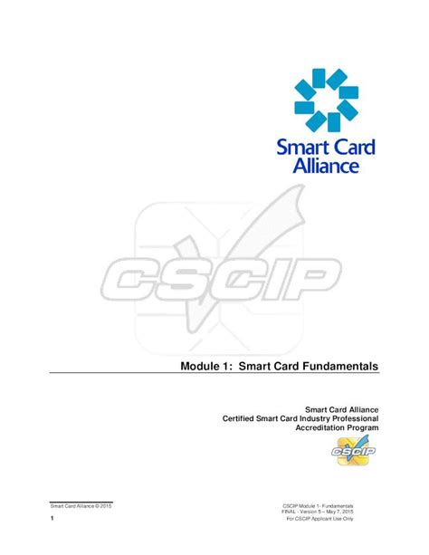 about smart card pdf|Module 1: Smart Card Fundamentals .